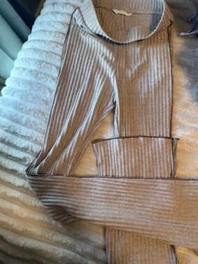Primark Ribbed Knit pants  in Beige